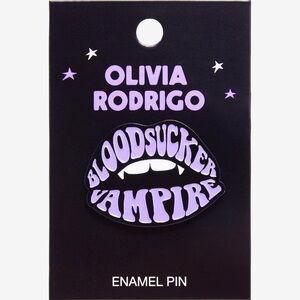 Olivia Rodrigo Vampire Mouth Enamel Pin Hot Topic Guts Sour‎